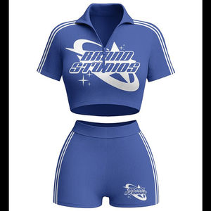 2026 Body Women Set New Style Custom Logo Tracksuits Casual <b>Workout</b> <b>Jacket</b> Shorts Set 2 Piece Tracksuits Set for Women Clothing - Product Image 5