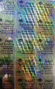 Étiquettes d'emballage professionnelles durables en papier adhésif découpé à froid, holographiques argentées, pour impression thermique Digiteltech P3 - Product Image 2