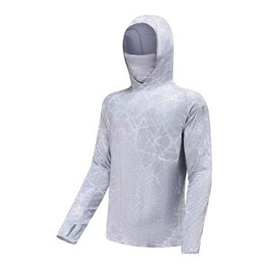 Camisetas de Pesca con Capucha Unisex con Estampado de Peces, Impermeables, Transpirables, Anti-UV UPF 50, Poliéster, Manga Larga, para Adultos - Product Image 3