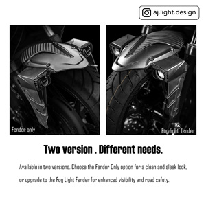 AJLIGHT Phare de moto 28W, Feu antibrouillard LED bicolore, Étanche, pour NMAX XMAX AUGUR FORCE, Feu de position pour garde-boue, Modification - Product Image 4