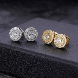 Pendientes de Diamantes Redondos Cultivados en Laboratorio, Plata de Ley 925, Joyería Elegante y de Lujo, Regalo Ideal - Product Image 5