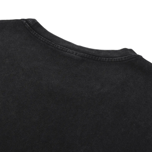 Débardeur Homme Noir Sans Manches Col Rond Tricoté Décontracté à Ourlet Effiloché Couleur Unie Style Col Rond - Product Image 5