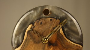 Personalized Wooden and Epoxy Resin <b>Desk</b> <b>Clock</b> Wood Table <b>Clock</b> for Nightstand Epoxy and Wood <b>Desk</b> <b>Clock</b> Handmade Home - Product Image 6