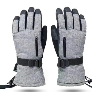 Guantes de Esquí de Invierno de Color Sólido de Alta Calidad, Nuevo Estilo, de Cuero, Calefactables, Impermeables, de Dedo Completo, Ligeros, con el Mejor Agarre - Product Image 1