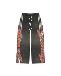 Ensemble de survêtement homme 2 pièces évasé et respirant, imprimé sur mesure, style streetwear, taille élastique, 400 GSM, 100% coton, vente en gros - Product Image 5