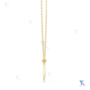 จี้เพชรทรงบริลเลียนท์คัท สร้อยคอทองคำแท้ 14K 18K ดีไซน์หรูหรา สำหรับผู้หญิง เหมาะสำหรับงานแต่งงาน งานหมั้น สไตล์ร่วมสมัย - Product Image 3