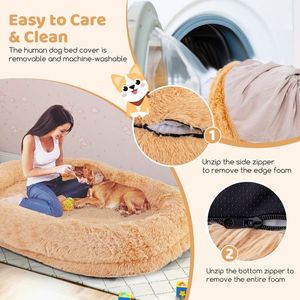 Cuccia Morbida e Lavabile per Cani con Coperta Soffice e Cuscino Imbottito per Animali Domestici - Product Image 6