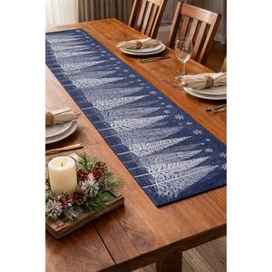 Chemin de table en lin moderne de qualité supérieure, antidérapant, durable et facile à nettoyer pour la décoration de la maison et de la cuisine, disponible au meilleur prix - Product Image 1