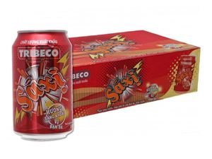 Boisson gazeuse Tribeco Sarsi en canette rouge 330ml - Product Image 3