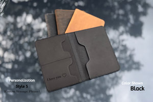 Porta Pasaportes de Cuero Genuino de Primera Clase, Ecológico, Unisex, con Bloqueo RFID, Personalizable con Logotipo, Funda Protectora para Pasaporte - Product Image 4