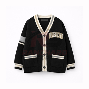 เสื้อคาร์ดิแกน HBCU Alumni Varsity ปักโลโก้มหาวิทยาลัยตามสั่ง ผู้ผลิตเสื้อถัก ชุดนักศึกษา HBCU Varsity Knit - Product Image 1