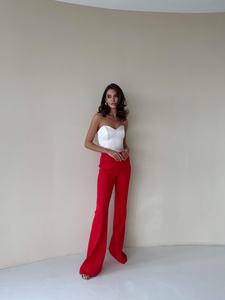 Women's Purple Linen Cargo Pants High Waist Elastic Loose Fit Ankle Length Solid Color Casual Summer Style - Product Image 6