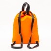 Sac à dos orange avec cordon de serrage, sac à dos de fitness pour l'extérieur, sac de basket-ball simple, sac de loisirs - Product Image 2