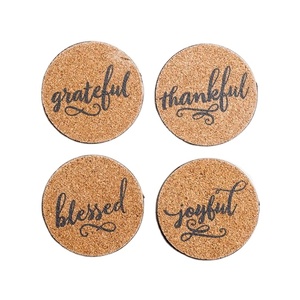 Round Shaped Natural Coaster Coffee <b>placemat</b> Custom Printed American Trend Long Lasting <b>Wood</b> Coaster Set Low Factory prices - Product Image 1