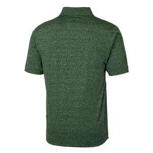 Camiseta de Manga Corta para Hombre, Verde, Tejida, 100% Algodón, Transpirable, Color Sólido, Estilo Casual, Corte Regular, Diseño con Botones, Logotipo Frontal - Product Image 2