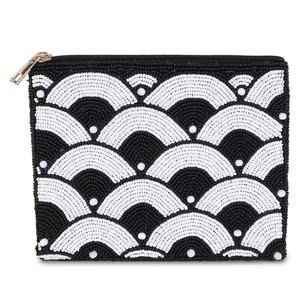 Pochette à monnaie perlée colorée tendance, faite à la main, avec fermeture sécurisée - Product Image 6