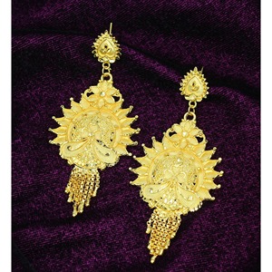 Parez-vous de la beauté éthérée Boucles d'oreilles plaquées or Nouveautés Boucles d'oreilles plaquées or uniques Ensembles de boucles d'oreilles les plus vendus - Product Image 4