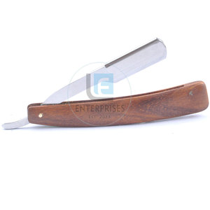 Oem Service Latest Design Stainless Steel Wood Straight Shaving Razors Light Weight Reusable Durable High Quality Hot Sale - Product Image 3