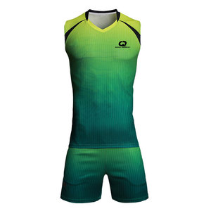 Stylish 100% Polyester Sleeveless V-neck Volleyball Uniform with Customizable Team <b>Names</b> for School Teams & Sports Clubs - Product Image 1
