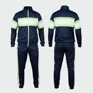 Ensemble de survêtement à capuche vert foncé pour homme, manches longues, couleur unie, décontracté, pour l'automne, coupe classique avec poches latérales et fermeture éclair - Product Image 4
