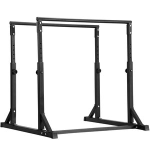 Stazione Dip Stand Robusta con Capacità di 800 Libbre, Altezza Regolabile, per Allenamento Fitness, in Acciaio - Product Image 4