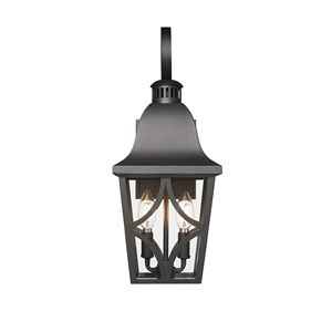 Lanterna da Parete per Esterni Nera Opaca, Applique da Esterno Impermeabile e Luci per Portico con Vetro Trasparente, Lampade da Parete per Esterni - Product Image 6