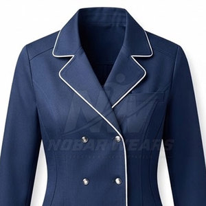 Elegante <span class=keywords><strong>Camice</strong></span> da Laboratorio Aderente per Donne, Manica Lunga, Abbigliamento Sanitario, Chiusura Frontale con Bottoni e Pratico Tasche Portaoggetti - Product Image 6