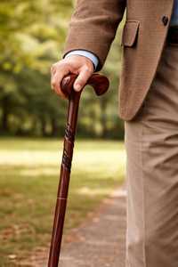 Canne de marche en bois artisanale de qualité supérieure, canne de mobilité classique pour personnes âgées, soutien quotidien durable pour usage domestique - Product Image 3