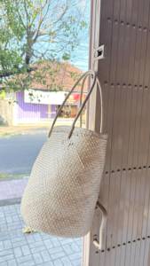 Sac fourre-tout tressé en paille, couleur unie, style bohème, ouvert, toutes saisons, sac à main pour femme, best-seller indonésien - Product Image 2