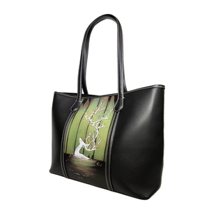 Sac fourre-tout en cuir fait main, motif cerf, sac à main artistique de créateur pour femme, grande capacité, style premium - Product Image 2