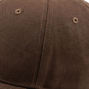 Gorra de Béisbol Marrón de 6 Paneles, Ajustable, Unisex, de Sarga de Algodón, Color Sólido, Estilo Casual - Product Image 5