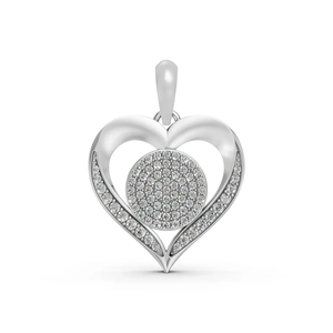 Colgante de Corazón de Oro 10K con Diamantes de Laboratorio, Diseño Iced Out, Estilo Hip Hop, Joyería para Mujer, Proveedor al por Mayor, OEM Personalizado - Product Image 6