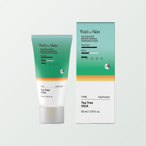 Crema para el Cuidado de la Piel Coreana Whatiforskin Tea Tree Cica Blemish Soothing Volume Pro Shot Cream Hecha en Corea - Product Image 1