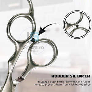 Soins des cheveux et coiffure, ciseaux de barbier professionnels en acier inoxydable, couleur unie, nouveau design, durables et légers - Product Image 4