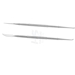 Spatule de modelage dentaire chirurgicale Beale Carver pour cire, double extrémité, manche solide, en acier inoxydable allemand, manuelle, certifiée CE ISO - Product Image 2