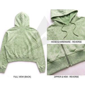 Sudadera con capucha personalizada para hombre, con cremallera completa, gruesa, de invierno, corte holgado, estampado digital, talla grande, hombros caídos, estilo urbano, Process Impex - Product Image 4