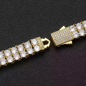 Collier chaîne tennis en moissanite de qualité supérieure, taille brillant rond, bijoux de luxe tendance pour hommes et femmes, cadeau de mariage - Product Image 4