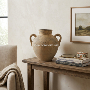 Artisan <b>Handmade</b> <b>Pottery</b> Vase Collection Decorative Ceramic Flower Vase for Home and Hotel Decor - Product Image 3