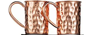 Tazas de Cobre Martillado para Moscow Mule, Tazas de Cobre Sólido para Cerveza, Tazas de Cobre para Beber - Product Image 5