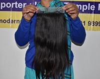 Proveedor de cabello vietnamita indio crudo 5*5 cierre HD encaje negro Natural mujeres cabello largo recto encaje frontal cabello humano del vendedor