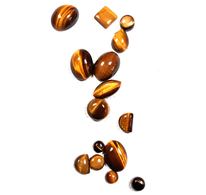 Pierre précieuse naturelle œil de tigre cabochon, forme fantaisie, taille personnalisée, pierre en vrac pour la fabrication de bijoux, vente en gros en vrac - Product Image 3