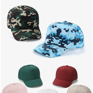 Multicolor Golf Baseball <b>Hat</b> 5 Panel Laser Cut Structured Curved Brim Rubber Patch Men Women Outdoor Custom Snapback Cap - Product Image 2