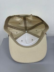 Custom Logo & Color 6-Panel Soft Structured Flat Brim <b>Snapback</b> <b>Cap</b> With Rope Casual Outdoor Wear For Adults Vietnam Supplier - Product Image 2