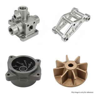 Carcasa de colector de metal mecanizada con precisión, brazo de acoplamiento CNC, carcasa de bomba de hierro fundido, juego de ruedas de ventilador de bronce - Product Image 3