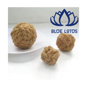 Jouet à mâcher pour chien en boule de coco naturelle grand format Blue Lotus, très populaire, écologique, nettoie les dents, masse les gencives, soulage l'ennui et l'anxiété - Product Image 1