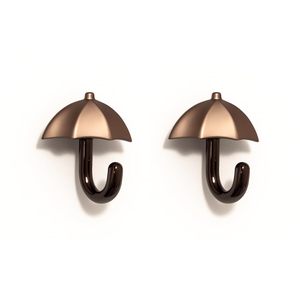 Copper Color Coated Umbrella Style Premium Wall <b>Hook</b> Stainless Steel Waterproof Towel <b>Hooks</b> Stick for <b>Bathroom</b> At Lower Price - Product Image 1