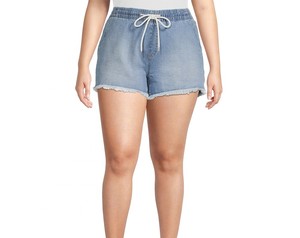 Shorts de Mezclilla Vintage para Mujer, Shorts Clásicos de Algodón, Corte Holgado, Estilo Casual de Verano, Color Azul Deslavado - Product Image 2