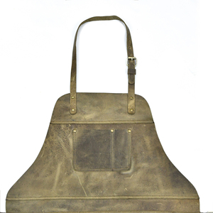 Premium Genuine <b>Leather</b> <b>Apron</b> Wholesale 2026 New Arrival Adjustable Cross Back Design Custom Logo High Quality Craftsmanship - Product Image 4