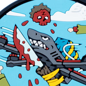 Nueva moda Pvc insignias etiqueta goma Logo proveedor personalizado Transferencia de Calor parches de goma insignias de Pvc para la venta tela de sarga - Product Image 3