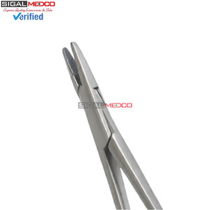Wood Needle <b>Holder</b> 18 cm Tungsten Carbide Dental Surgical Instrument Delicate Suture Needle Grasping Precision TC Insert Locking - Product Image 4